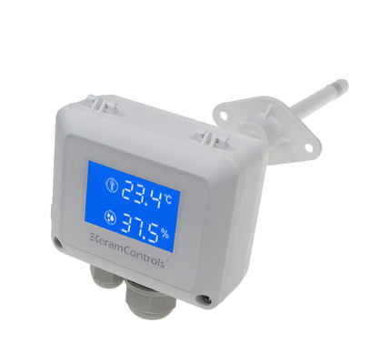 Sensor da umidade e de temperatura para ambientes críticos dos hospitais das salas de limpeza