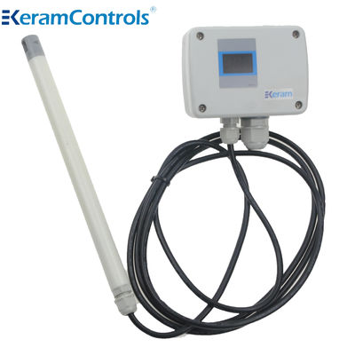 Tipo de cabo saída IP65 do transmissor 0-10V da velocidade de ar