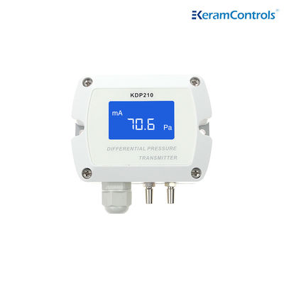 Transmissor de pressão diferencial branco KDP210 DPT com ecrã LCD de luz de fundo